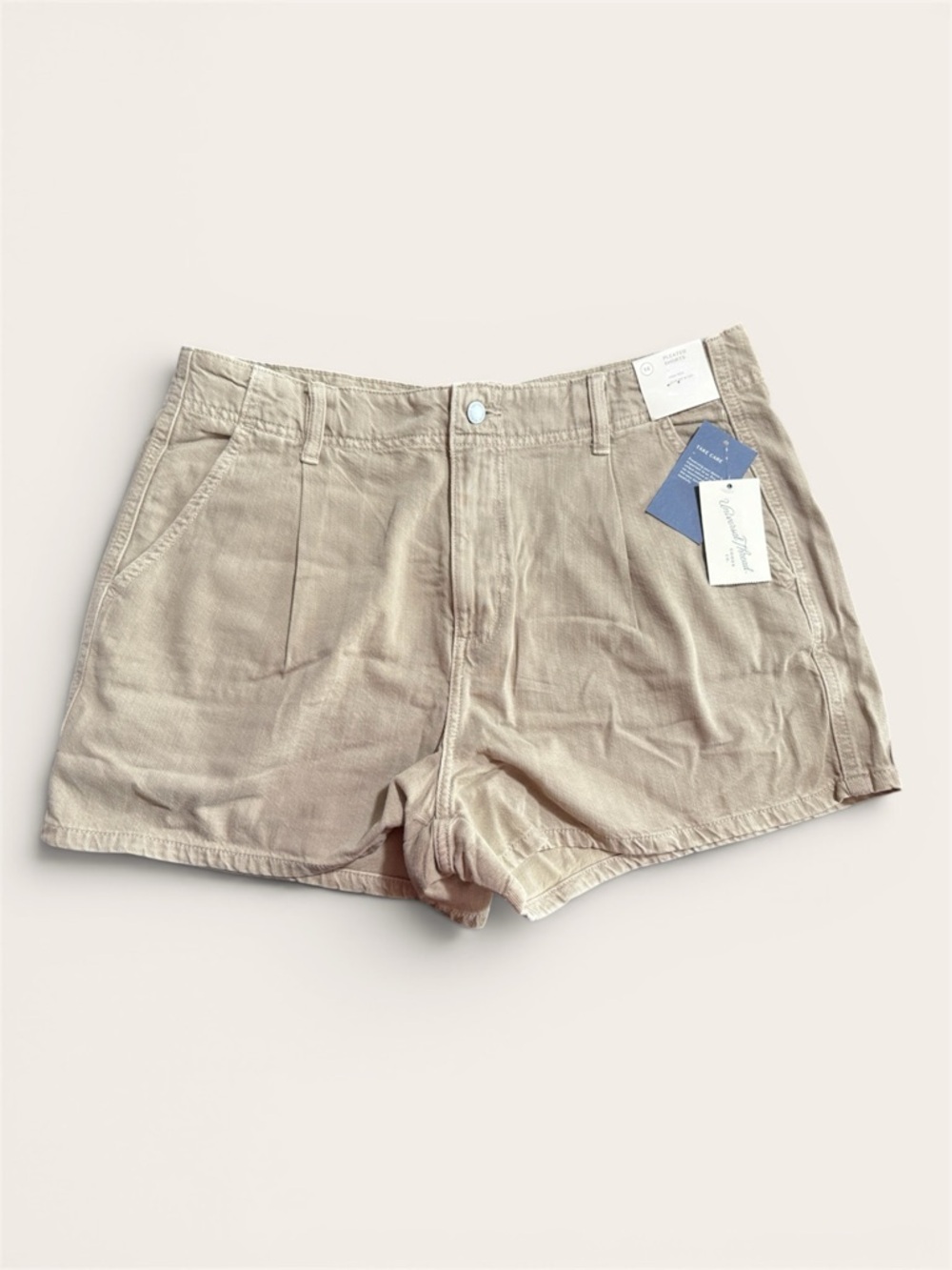 Universal Thread High Waist Shorts in Light Beige